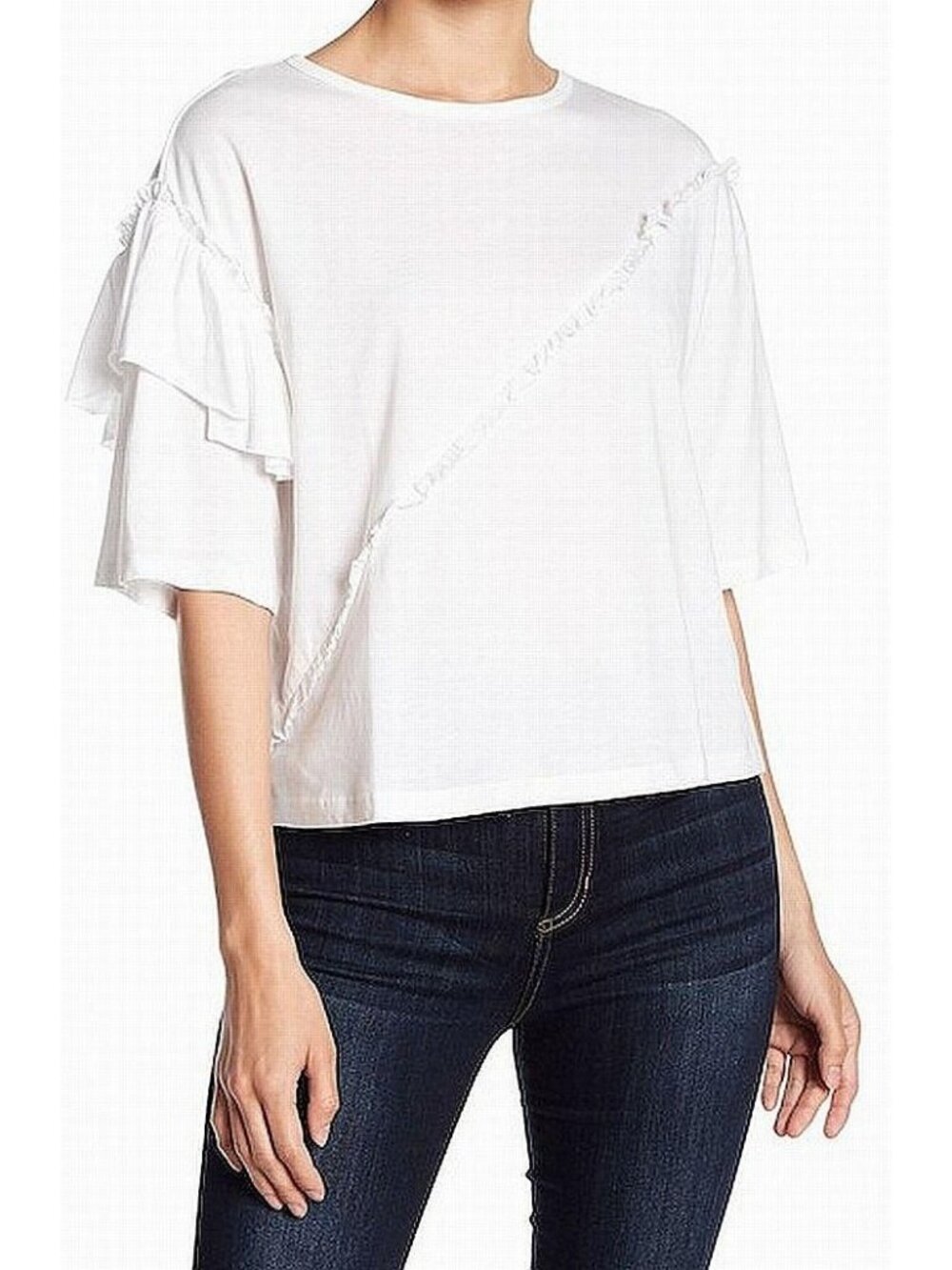 Ten Sixty Sherman Tiered-Sleeve Knit Top Small